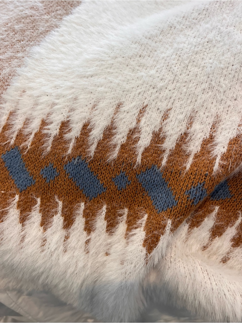 Women’s SMALL Southwestern Open Front Knit Long Sweater Boho Western Aztec - Picture 6 of 7